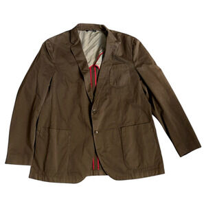 Riviera Red Men's Jacket Blazer Size 46 Cotton Blazer Sport Jacket Suit Coat
